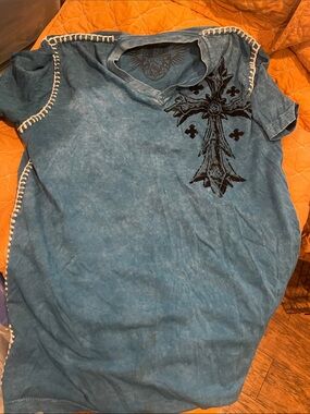 Raw State whipstitched tee